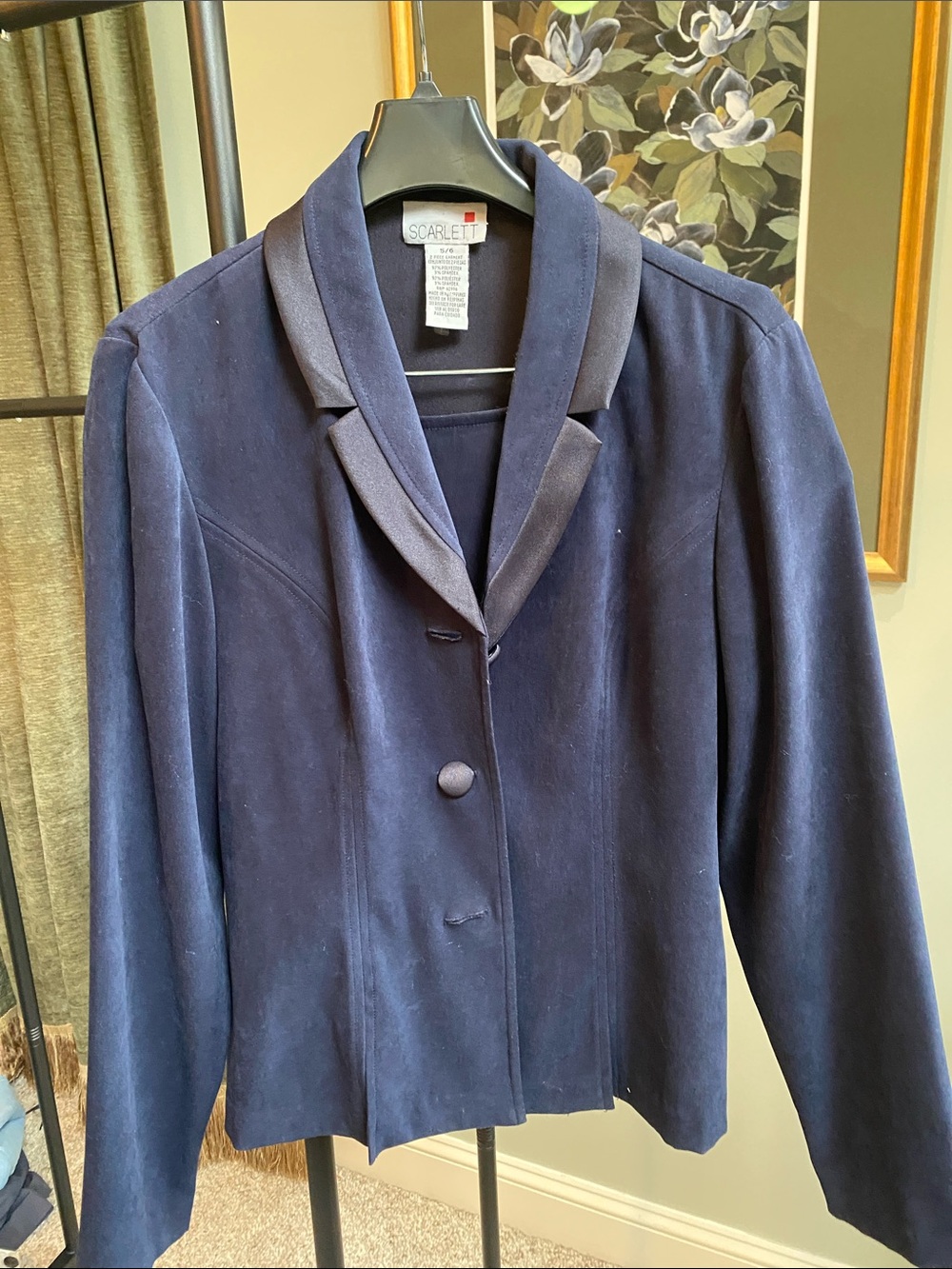 Vintage Scarlett Women's Navy Blue Suit